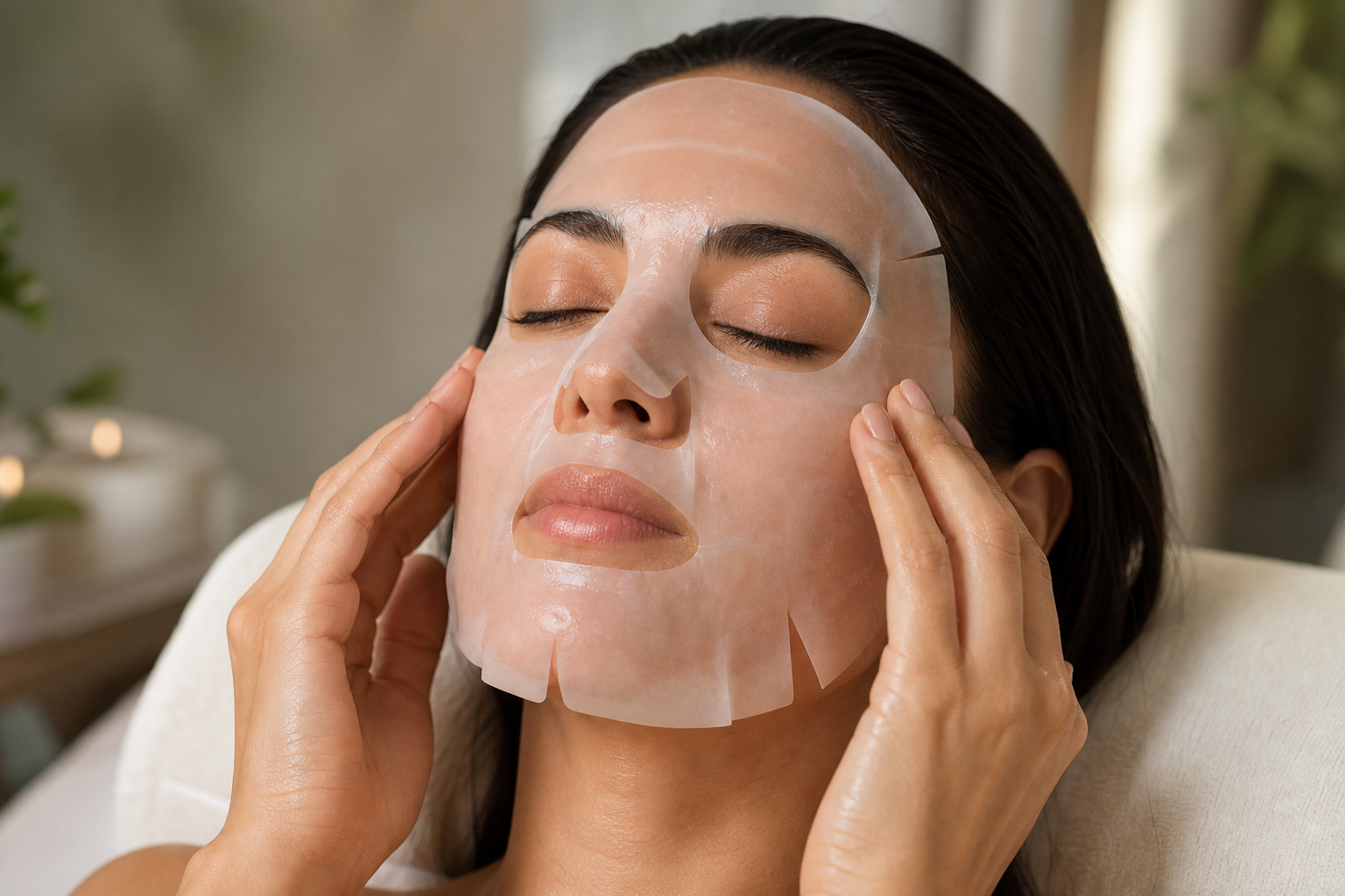 Aplicación de la máscara facial